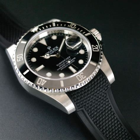 rolex submariner rubber strap size|rolex submariner strap replacement.